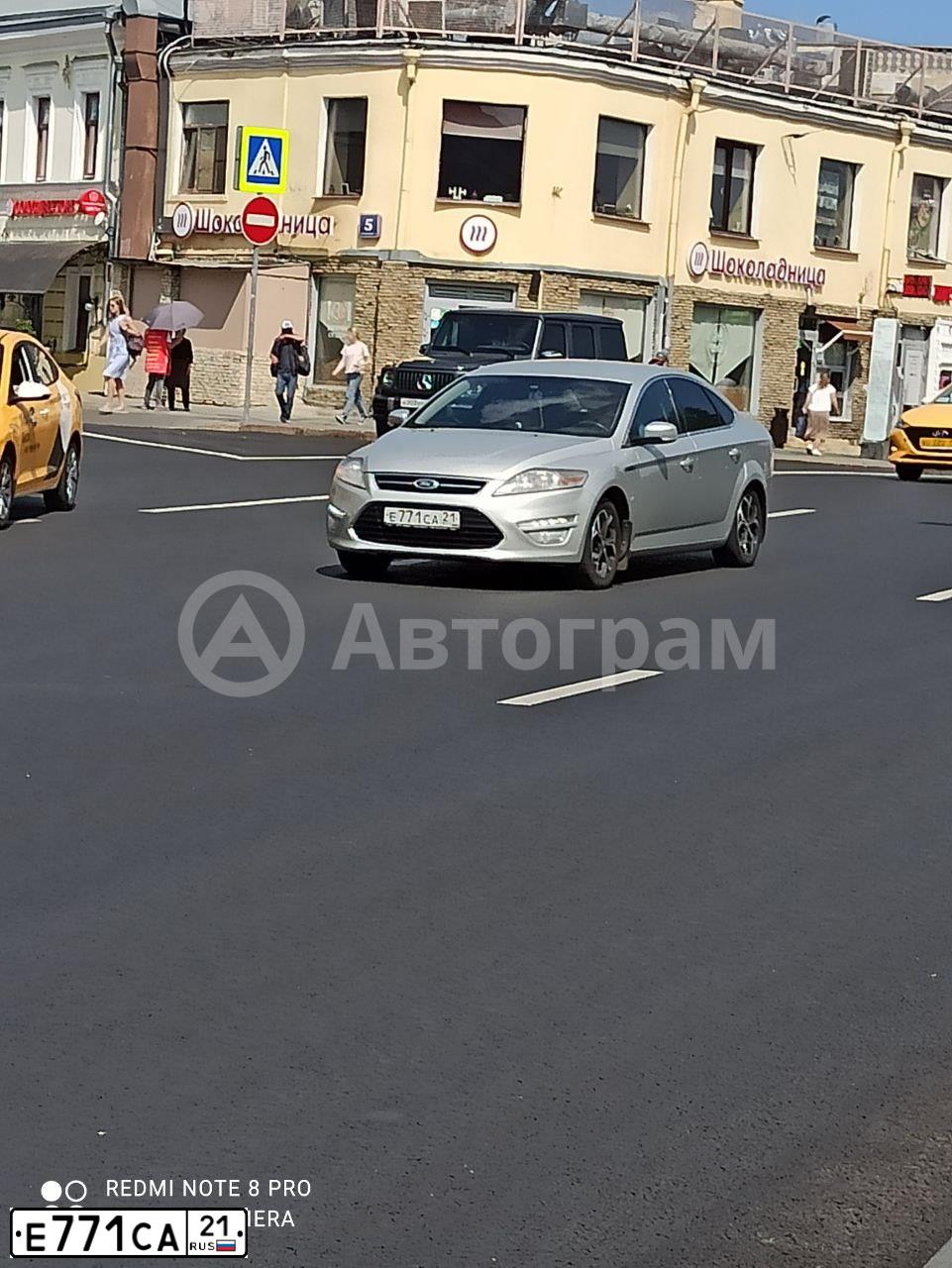 Фото автомобиля FORD MONDEO, 2011 — госномер Е771СА21. Цвет: СЕРЕБРИСТЫЙ