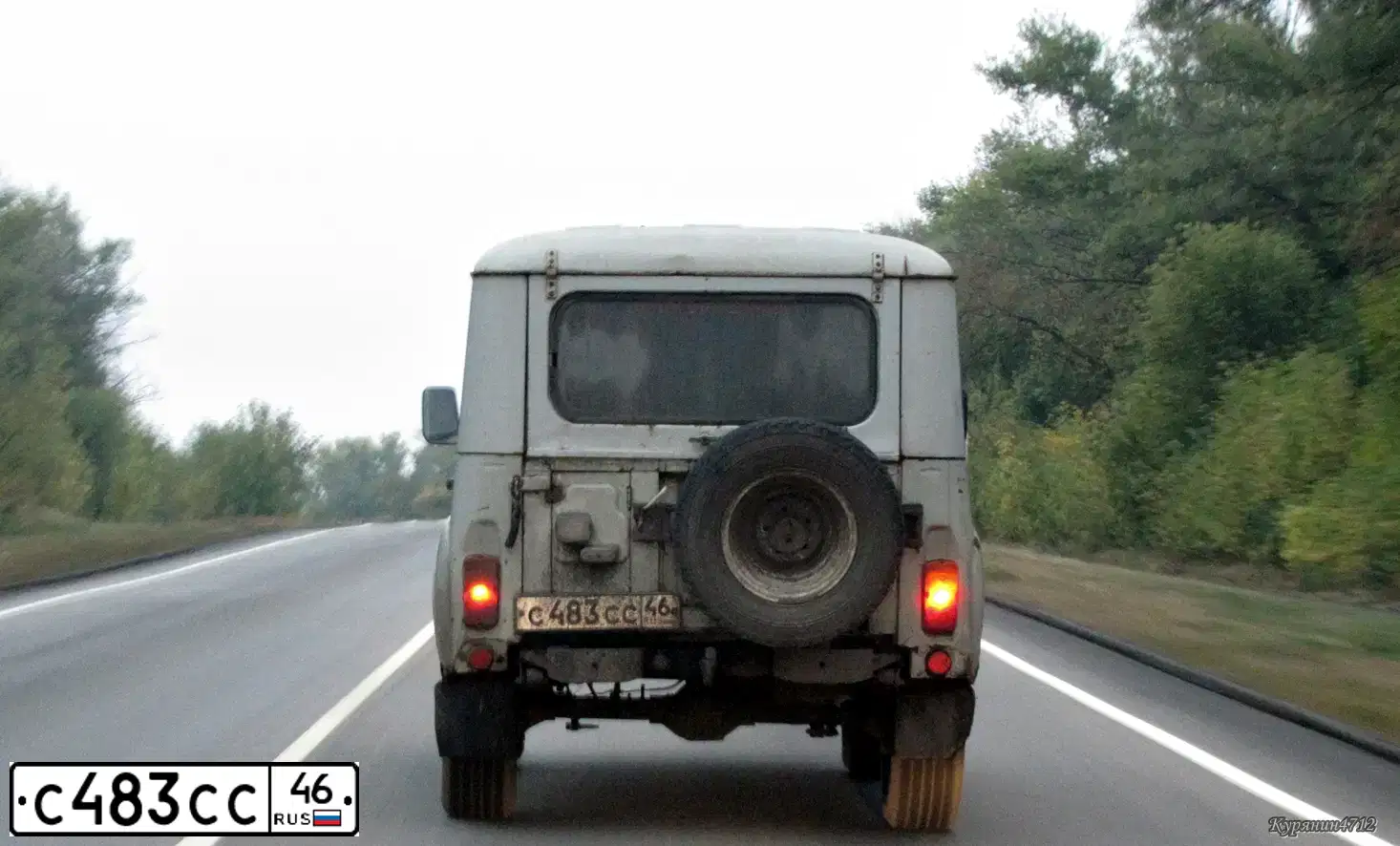 Фото автомобиля UAZ 3151 / HUNTER, 2001 — госномер С483СС46. Цвет: БЕЛАЯ НОЧЬ