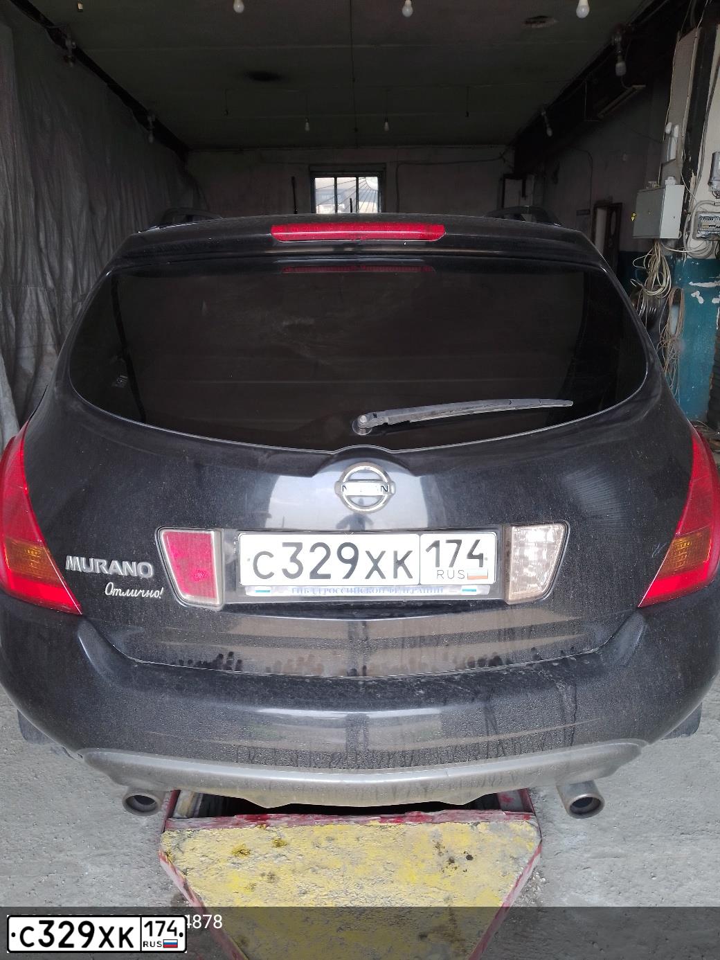 Фото автомобиля NISSAN MURANO, 2006 — госномер С329ХК174. Цвет: ЧЕРНЫЙ