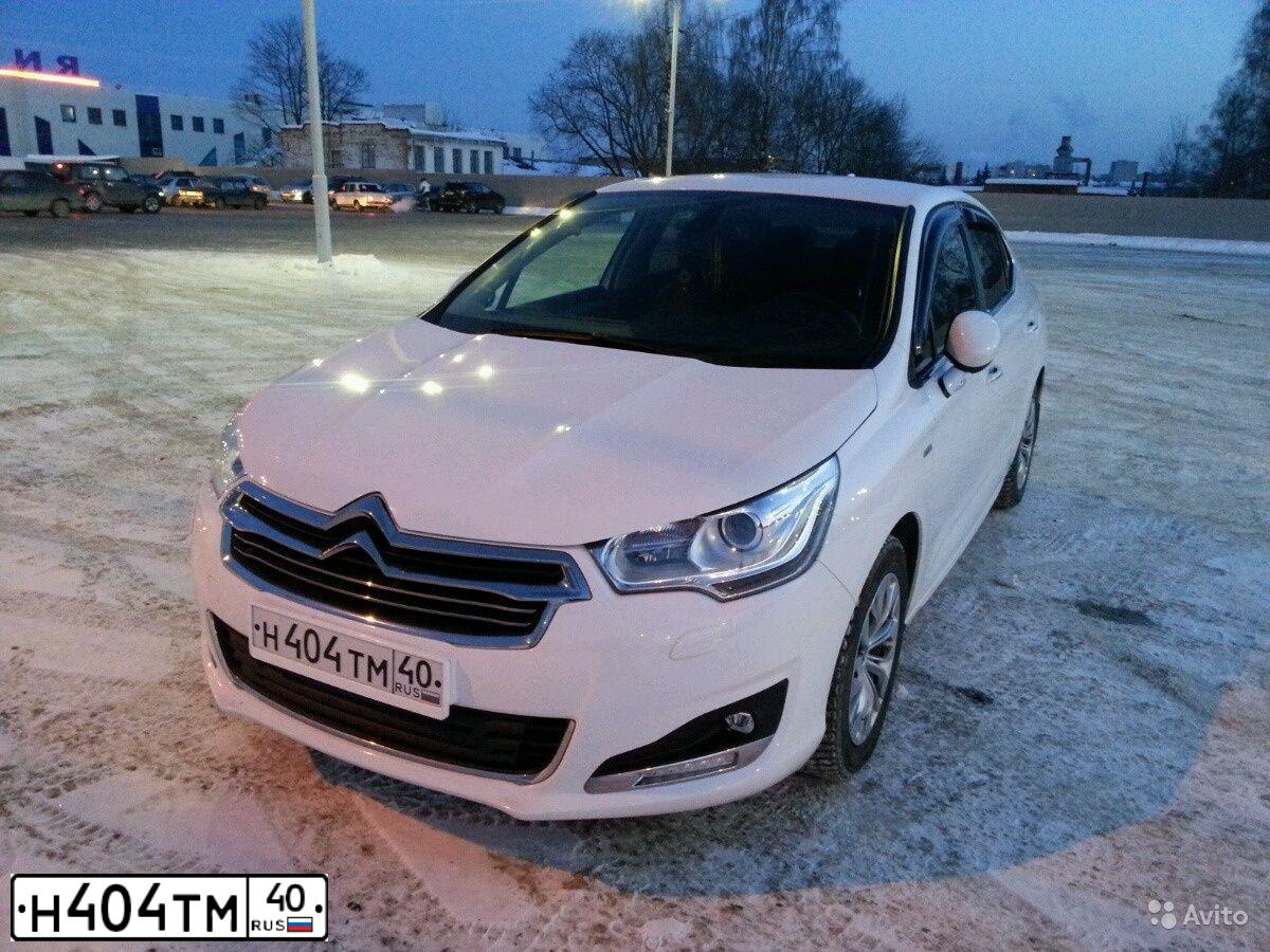 Фото автомобиля CITROEN C4, 2013 — госномер Н404ТМ40. Цвет: Белый