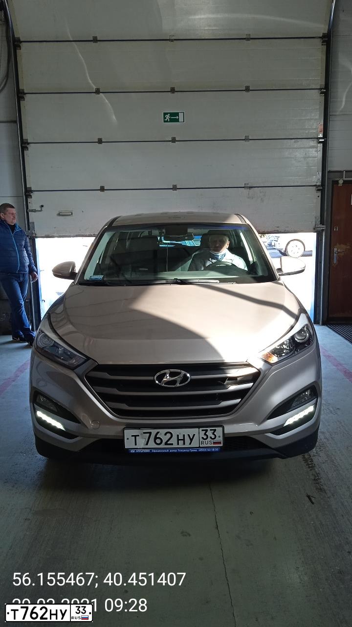 Фото автомобиля HYUNDAI TUCSON, 2017 — госномер Т762НУ33