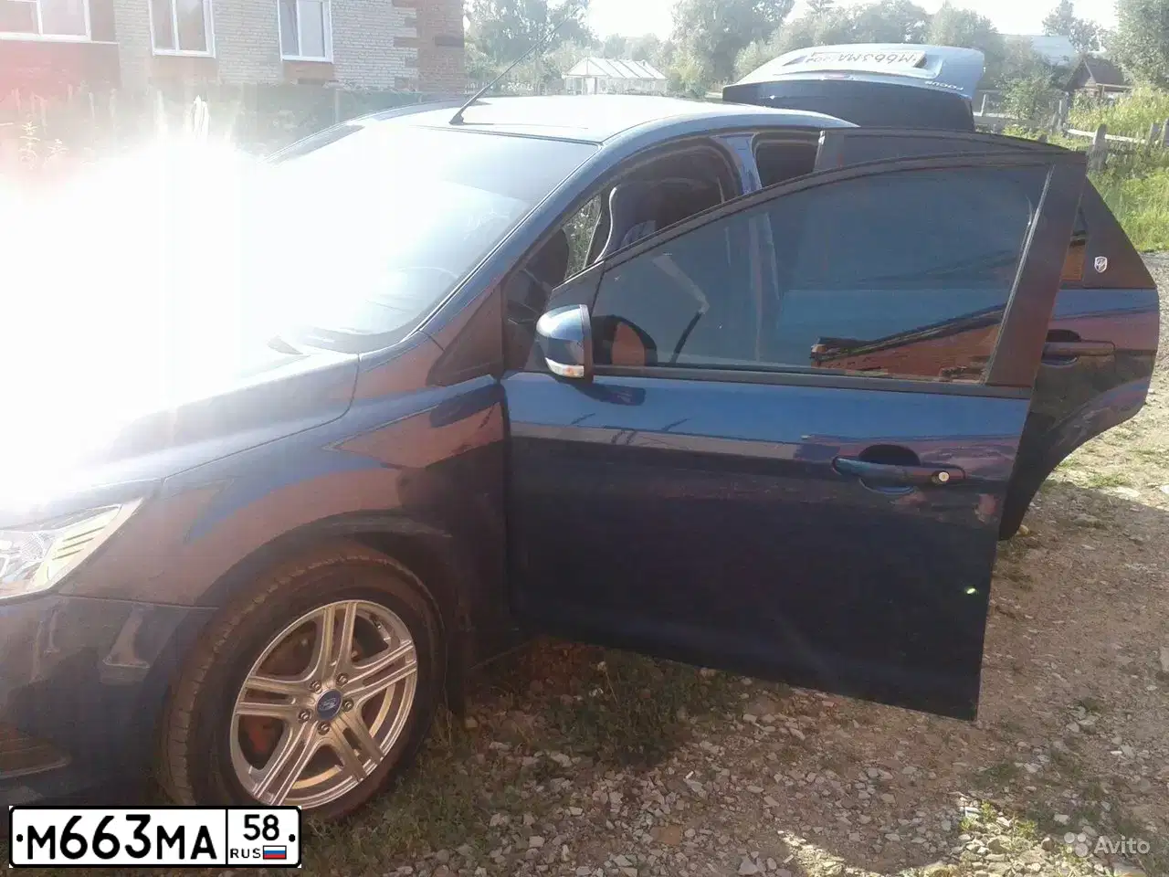 Фото автомобиля FORD FOCUS, 2008 — госномер М663МА58. Цвет: СИНИЙ