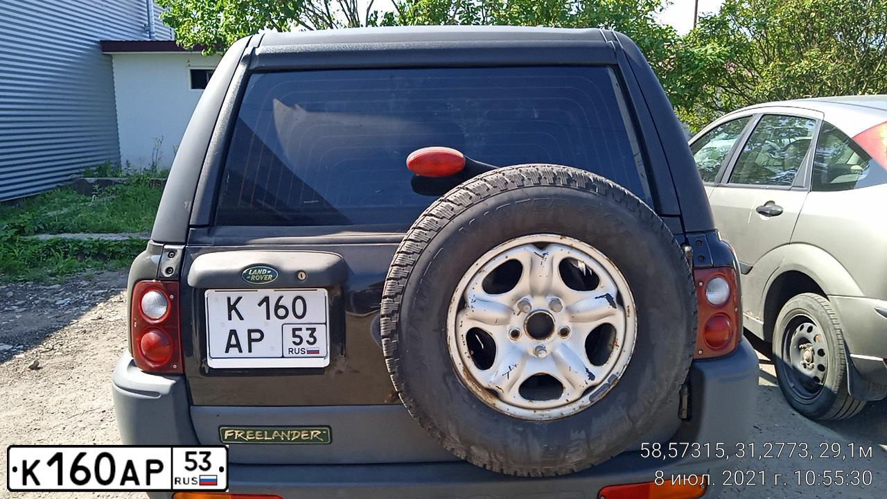 Фото автомобиля LANDROVER FREELANDER, 1999 — госномер У511СН98. Цвет: ЧЕРНЫЙ