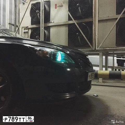 Фото автомобиля MAZDA 3, 2007 — госномер У855ХУ86. Цвет: ЧЕРНЫЙ