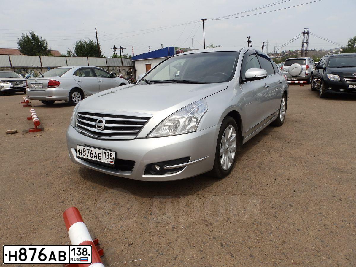 Фото автомобиля NISSAN TEANA, 2008 — госномер У808КО138. Цвет: Серебристый