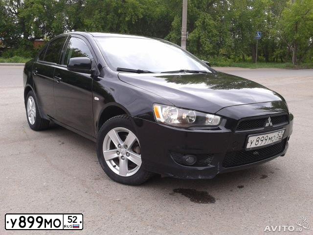Фото автомобиля MITSUBISHI LANCER, 2007 — госномер У899МО52. Цвет: ЧЕРНЫЙ