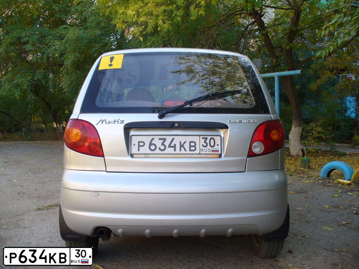 Фото автомобиля ДЭУ МАТИЗ, 2010 — госномер Е554ОВ30. Цвет: СЕРЕБРИСТЫЙ