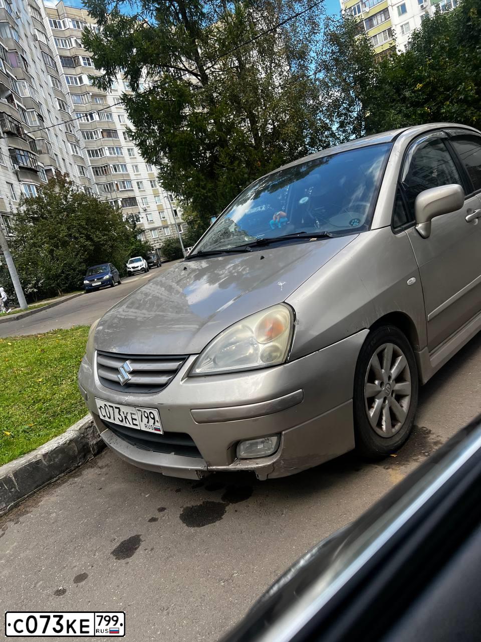 Фото автомобиля SUZUKI LIANA, 2006 — госномер О759ТМ199. Цвет: БЕЖЕВЫЙ
