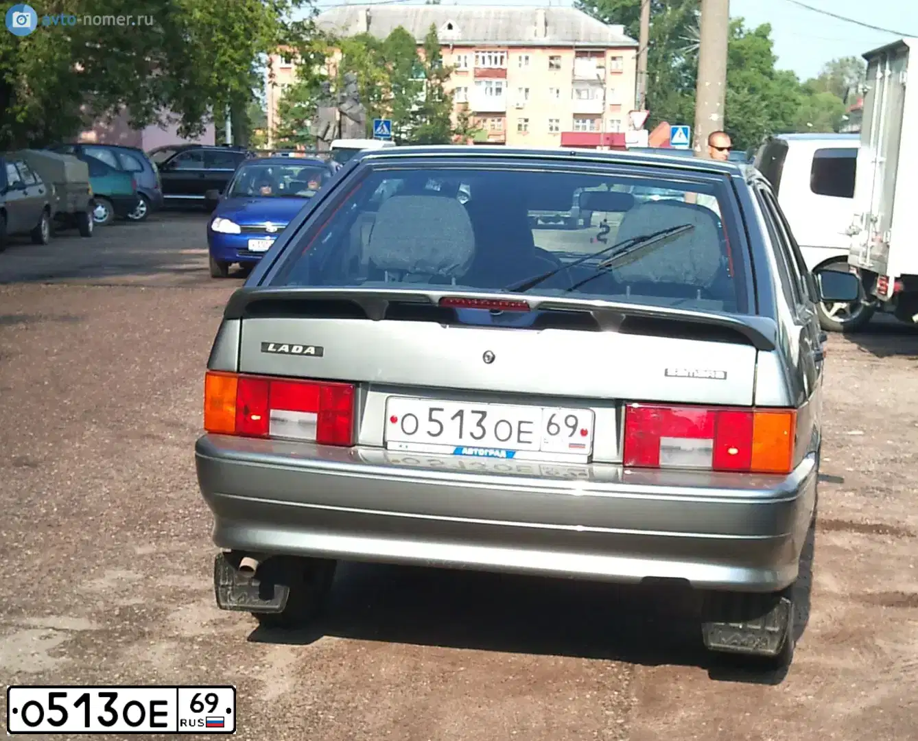 Фото автомобиля LADA 2114 SAMARA, 2011 — госномер У175УМ05. Цвет: средний серо-зеленый металлик