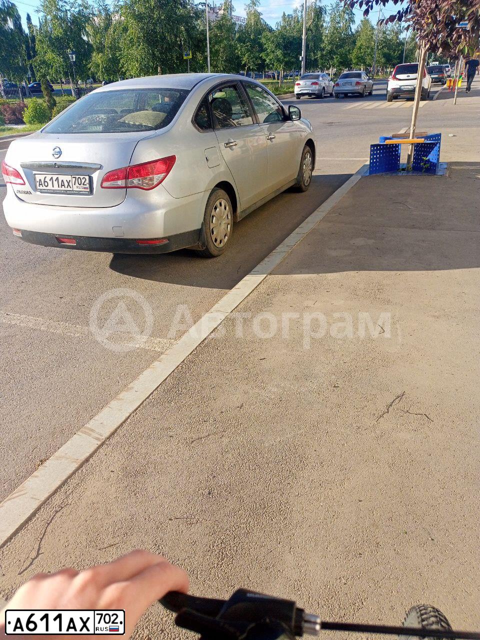 Фото автомобиля NISSAN ALMERA /AVTOVAZ/, 2016 — госномер А611АХ702. Цвет: СЕРЕБРИСТЫЙ