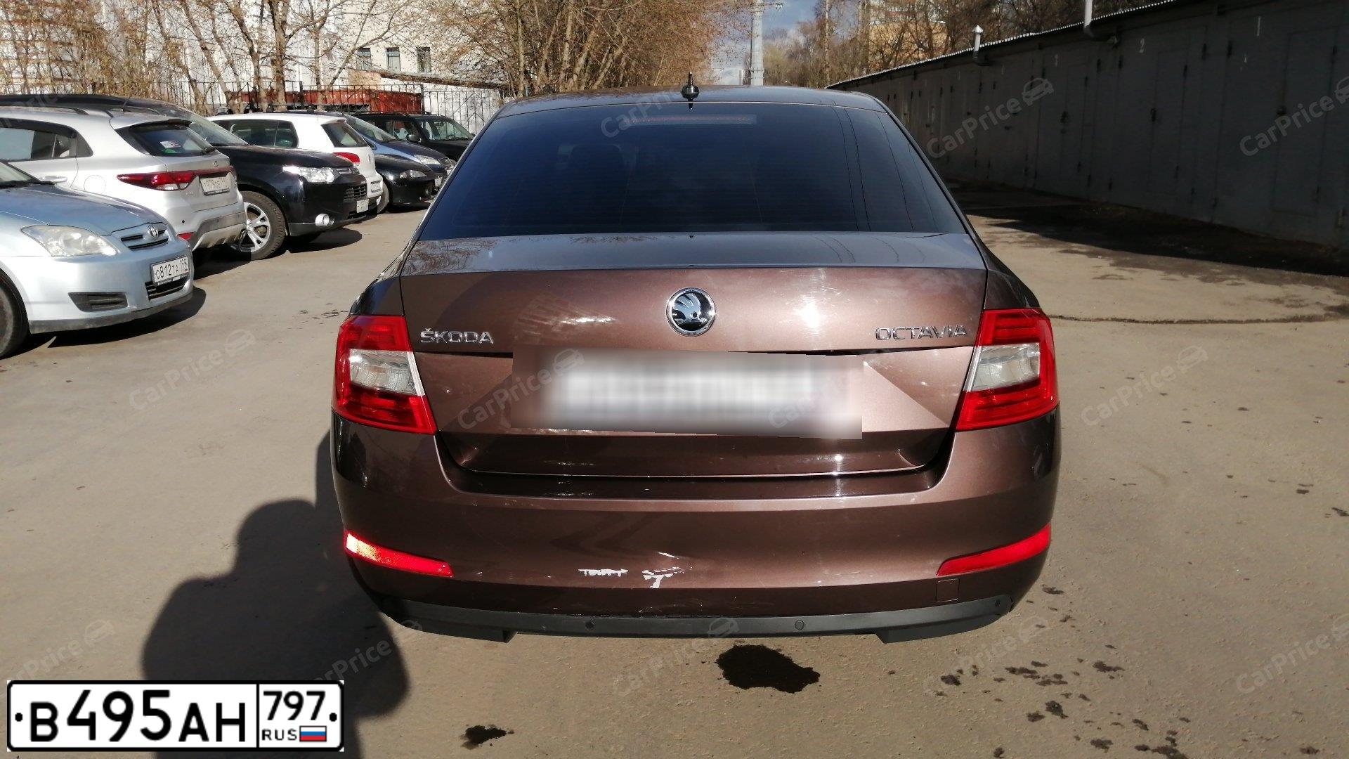 Фото автомобиля SKODA OCTAVIA, 2016 — госномер В495АН797. Цвет: БЕЛЫЙ-ЖЕЛТЫЙ-СЕРЫЙ