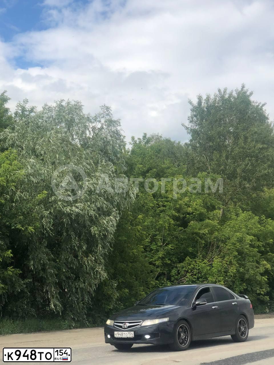 Фото автомобиля HONDA ACCORD, 2007 — госномер К948ТО154. Цвет: ЧЕРНЫЙ