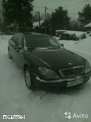 Фото автомобиля MERCEDES S-KLASSE, 2001 — госномер К091ОО178. Цвет: ТЕМНО-СИНИЙ