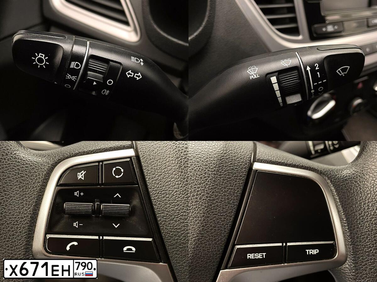 Фото автомобиля HYUNDAI SOLARIS, 2020 — госномер У856ОС48. Цвет: Белый