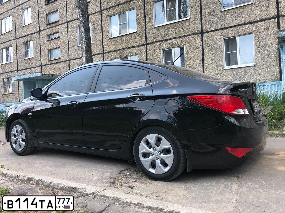 Фото автомобиля HYUNDAI SOLARIS, 2016 — госномер Р113ЕВ761. Цвет: Белый