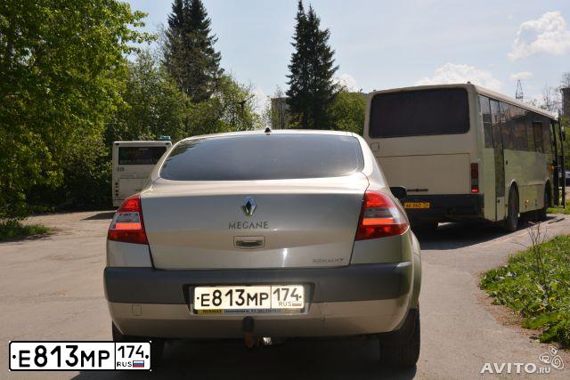 Фото автомобиля RENAULT MEGANE, 2006 — госномер У201ХТ96. Цвет: СЕРО-ГОЛУБОЙ