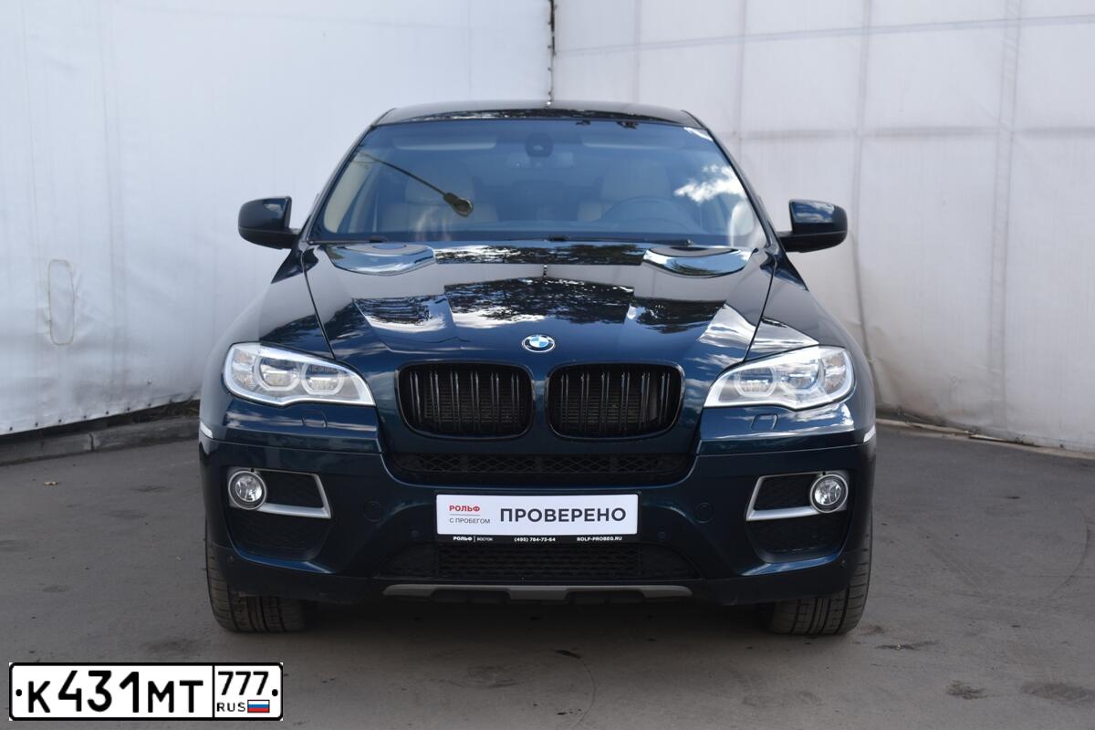 Фото автомобиля BMW X6, 2014 — госномер Н787ВЕ977. Цвет: синий