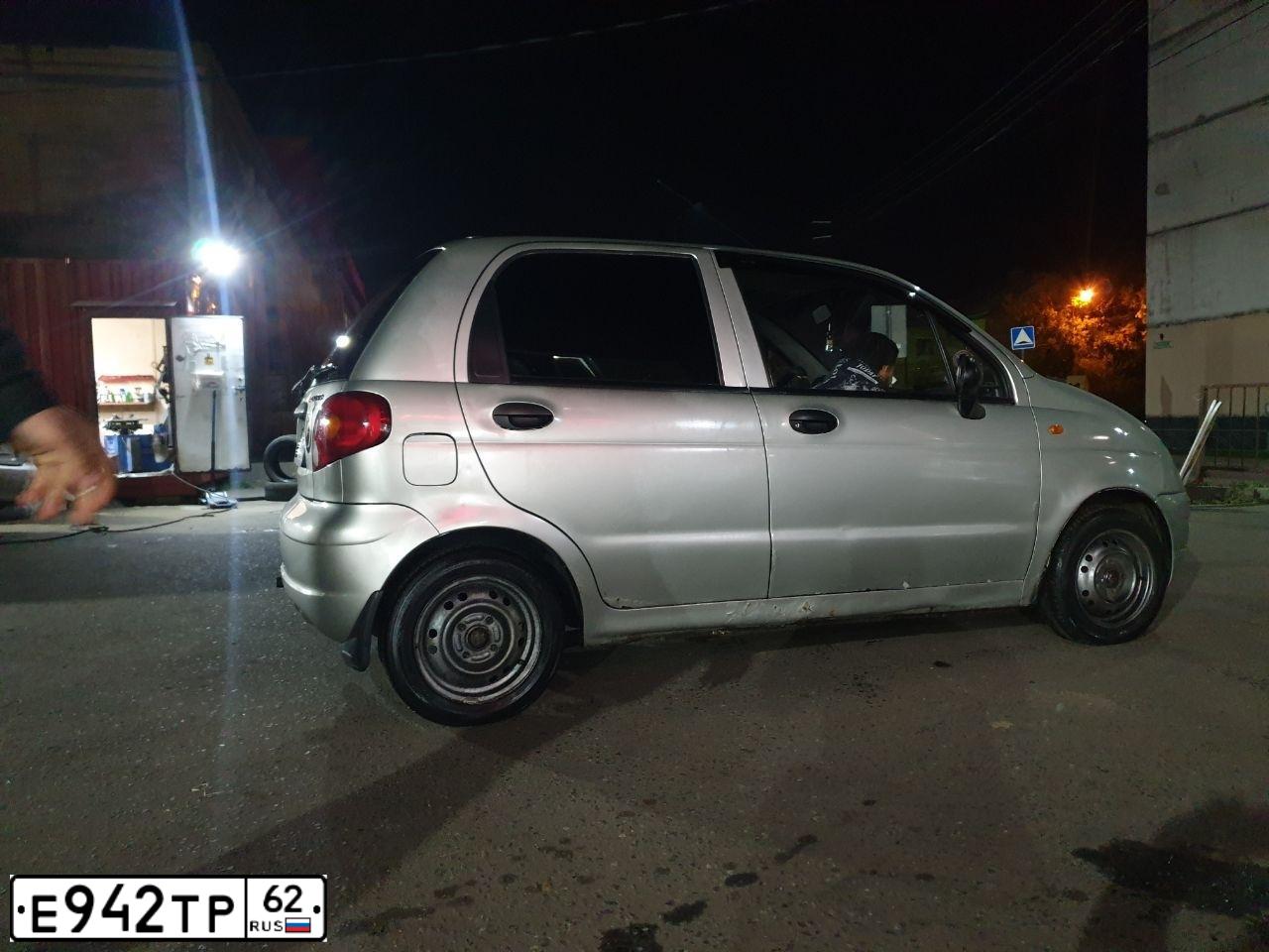 Фото автомобиля DAEWOO MATIZ, 2007 — госномер Е553ХТ71. Цвет: Серебристый