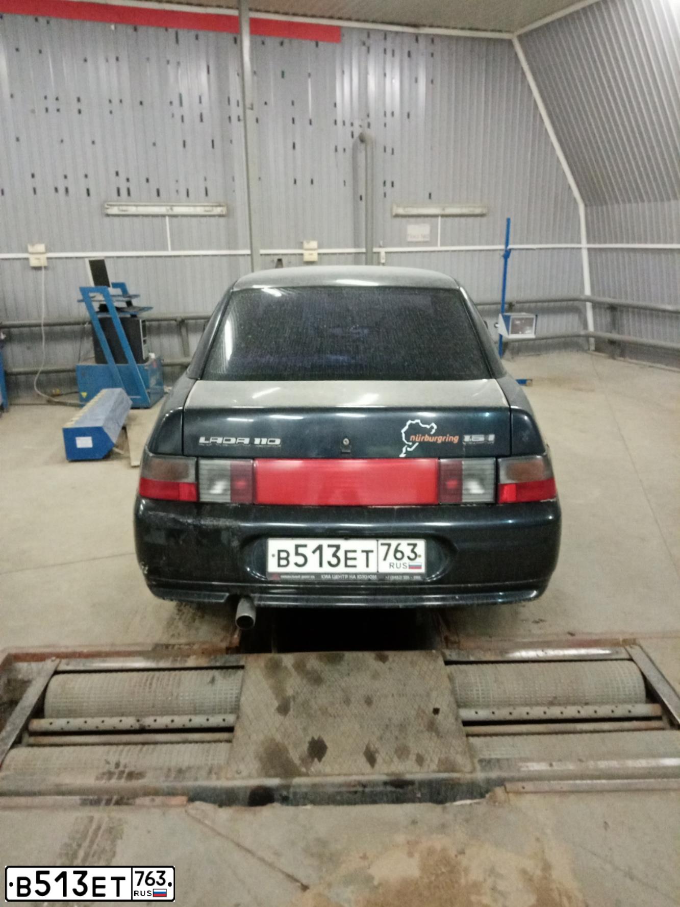Фото автомобиля LADA 2110 LADA, 2007 — госномер В513ЕТ763. Цвет: графитовый металлик
