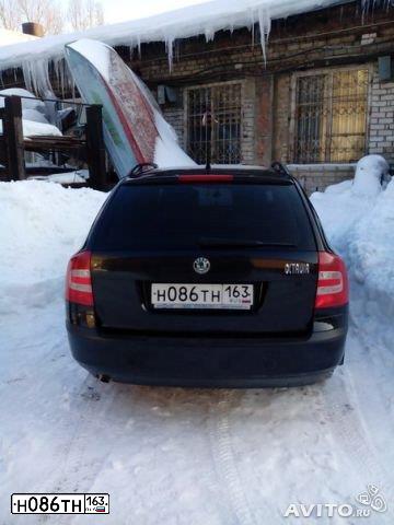 Фото автомобиля SKODA OCTAVIA, 2008 — госномер Н086ТН163. Цвет: ЧЕРНЫЙ