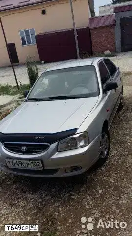 Фото автомобиля TAGAZ ACCENT, 2008 — госномер О445АК05. Цвет: Серебристый