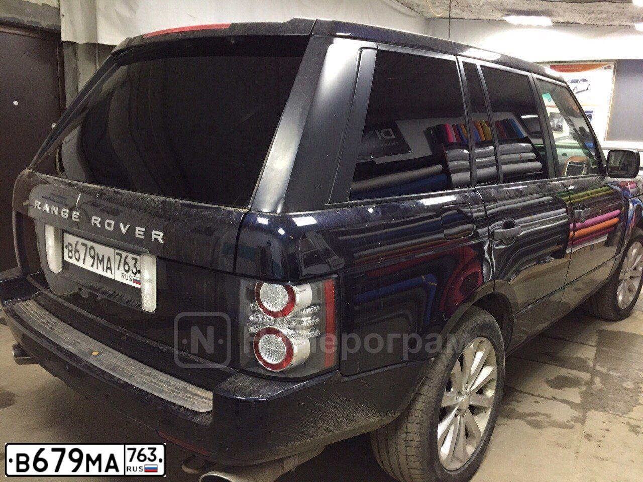 Фото автомобиля LANDROVER RANGE ROVER, 2009 — госномер В679МА763. Цвет: ТЕМНО-СИНИЙ