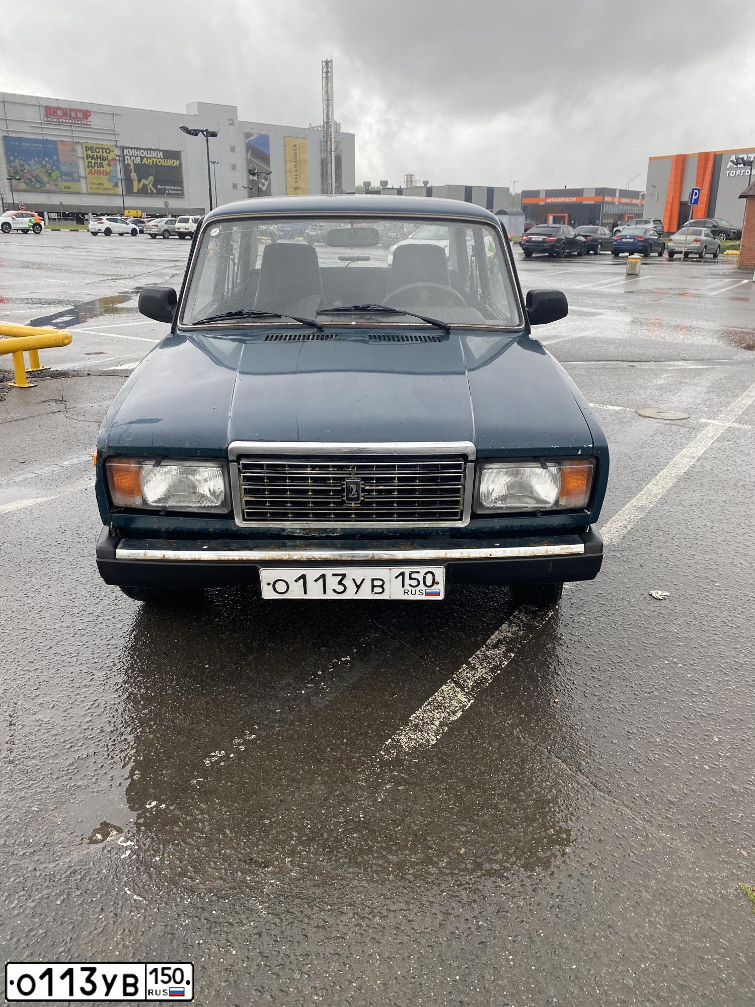 Фото автомобиля LADA 2107, 2005 — госномер О113УВ150. Цвет: ЗЕЛЕНЫЙ ТЕМНЫЙ