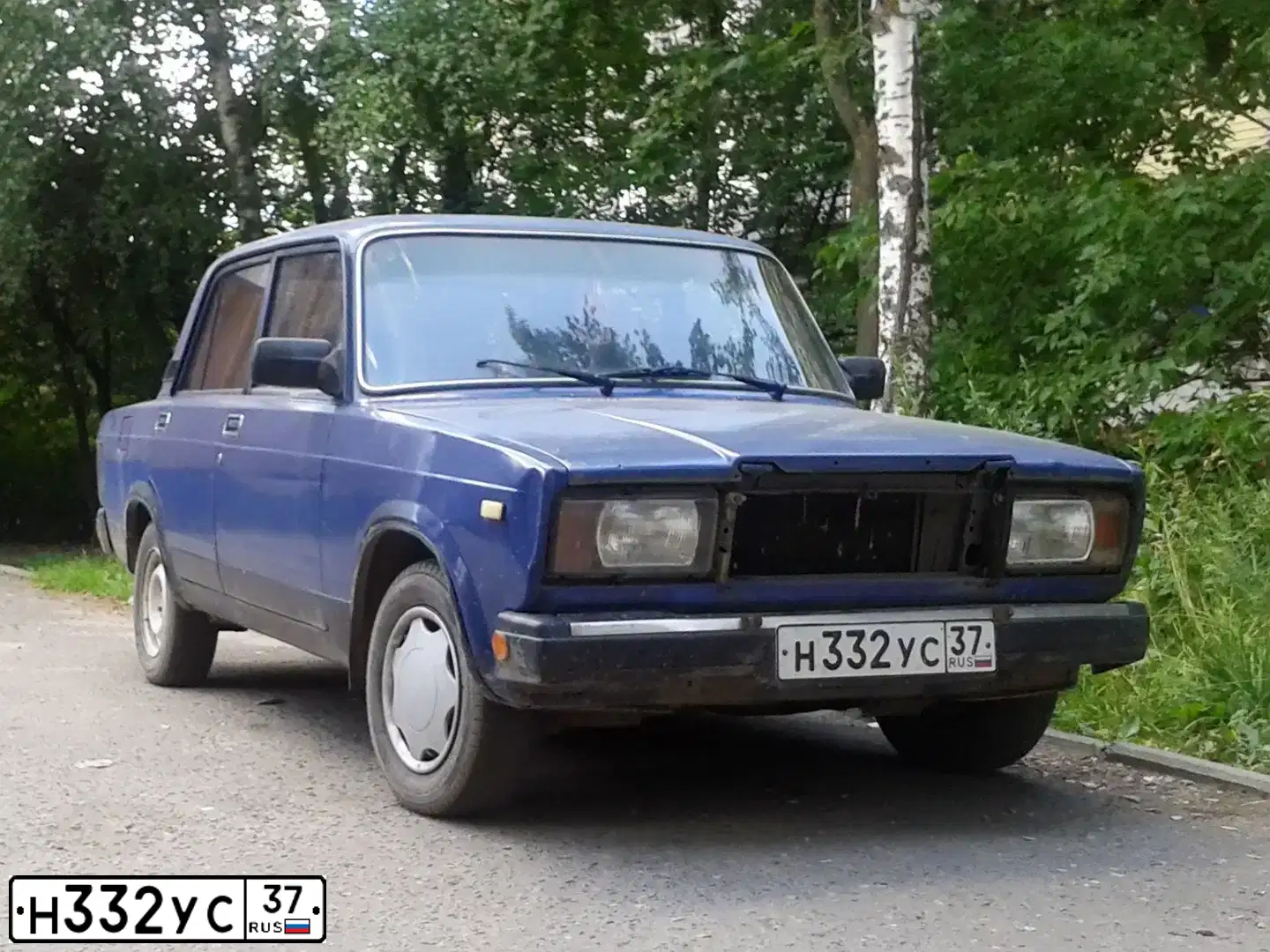 Фото автомобиля LADA 2107, 2002 — госномер А370ХР152. Цвет: СИНИЙ