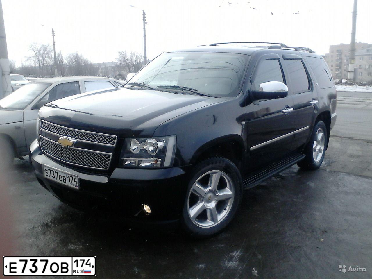 Фото автомобиля CHEVROLET TAHOE, 2011 — госномер Е737ОВ174. Цвет: ЧЕРНЫЙ
