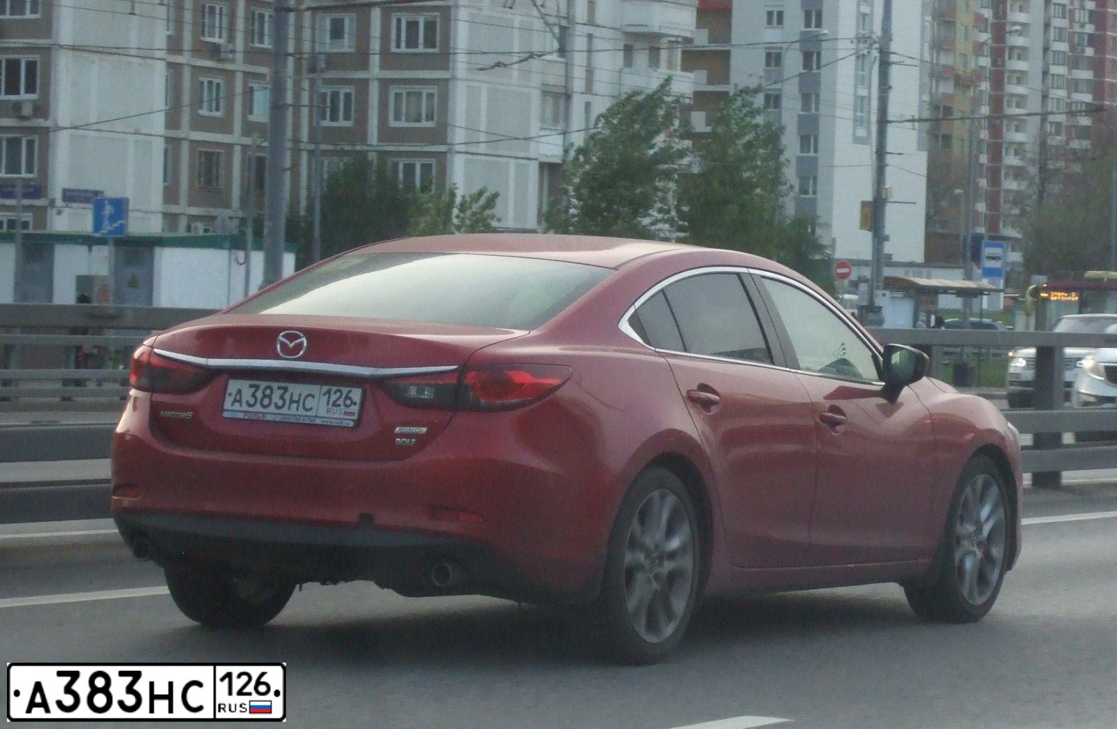 Фото автомобиля MAZDA 6, 2014 — госномер В919МО147. Цвет: КРАСНЫЙ