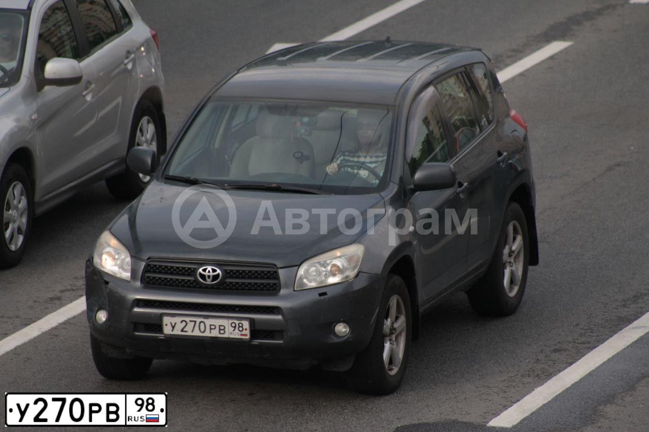 Фото автомобиля TOYOTA RAV4, 2006 — госномер У270РВ98. Цвет: ТЕМНО-СЕРЫЙ