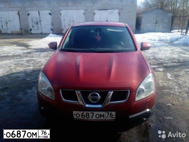 Фото автомобиля NISSAN QASHQAI, 2007 — госномер Х336НО33. Цвет: ТЕМНО-КРАСНЫЙ