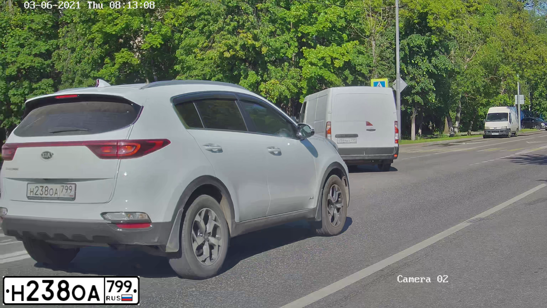 Фото автомобиля KIA SPORTAGE, 2018 — госномер Н238ОА799. Цвет: БЕЛЫЙ