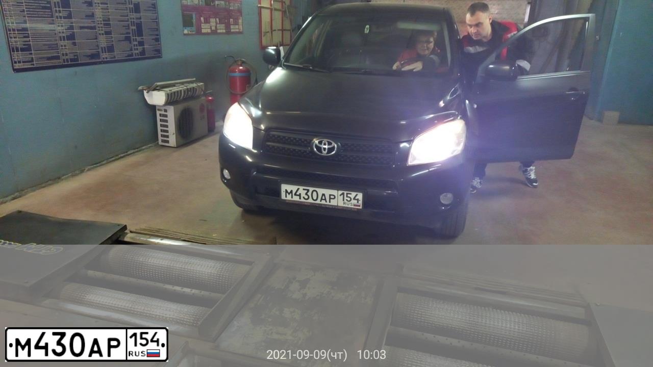Фото автомобиля TOYOTA RAV4, 2008 — госномер Х007ОК66. Цвет: ЧЕРНЫЙ