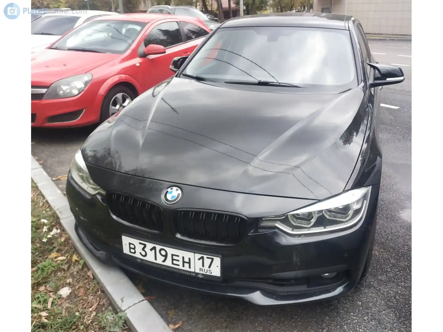 Фото автомобиля BMW SERIE 3, 2016 — госномер Е754ВМ550. Цвет: ЧЕРНЫЙ
