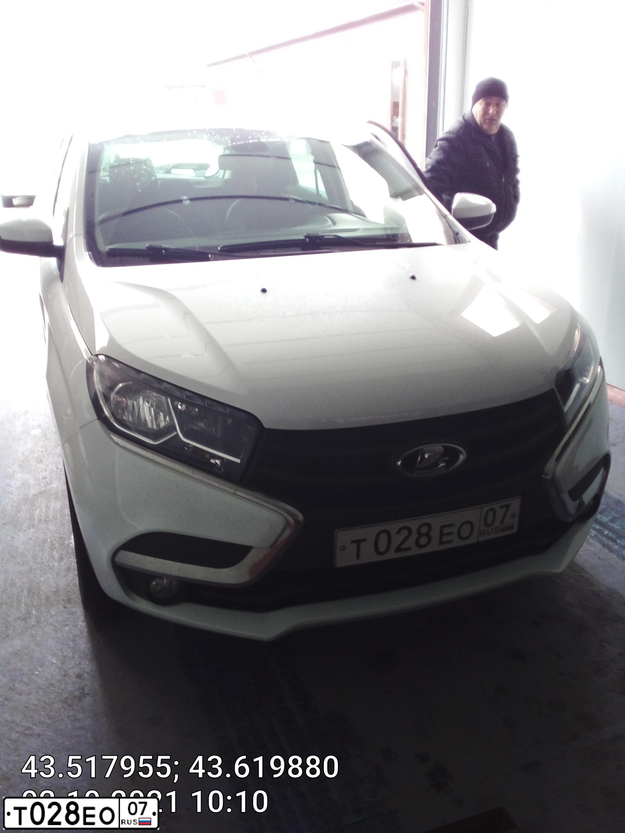 Фото автомобиля LADA XRAY, 2016 — госномер О879НО193. Цвет: БЕЛЫЙ