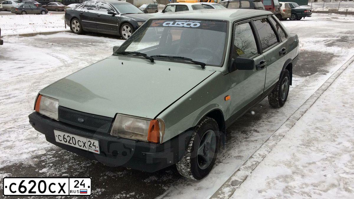 Фото автомобиля LADA 2109 SAMARA, 1996 — госномер Р190НМ50. Цвет: СЕРО-ЗЕЛЕНЫЙ