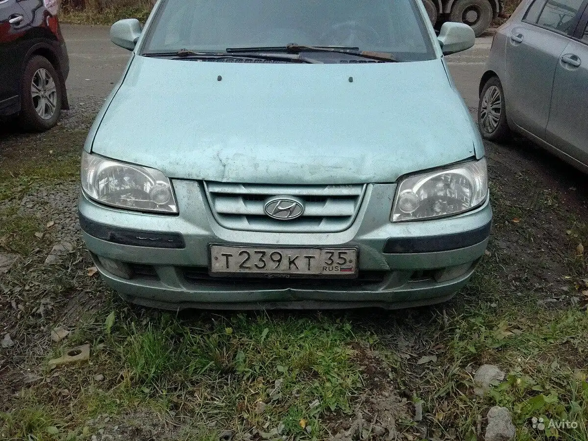Фото автомобиля HYUNDAI MATRIX, 2005 — госномер Р446ВК797. Цвет: СВЕТЛО-СЕРО-ЗЕЛЕНЫЙ