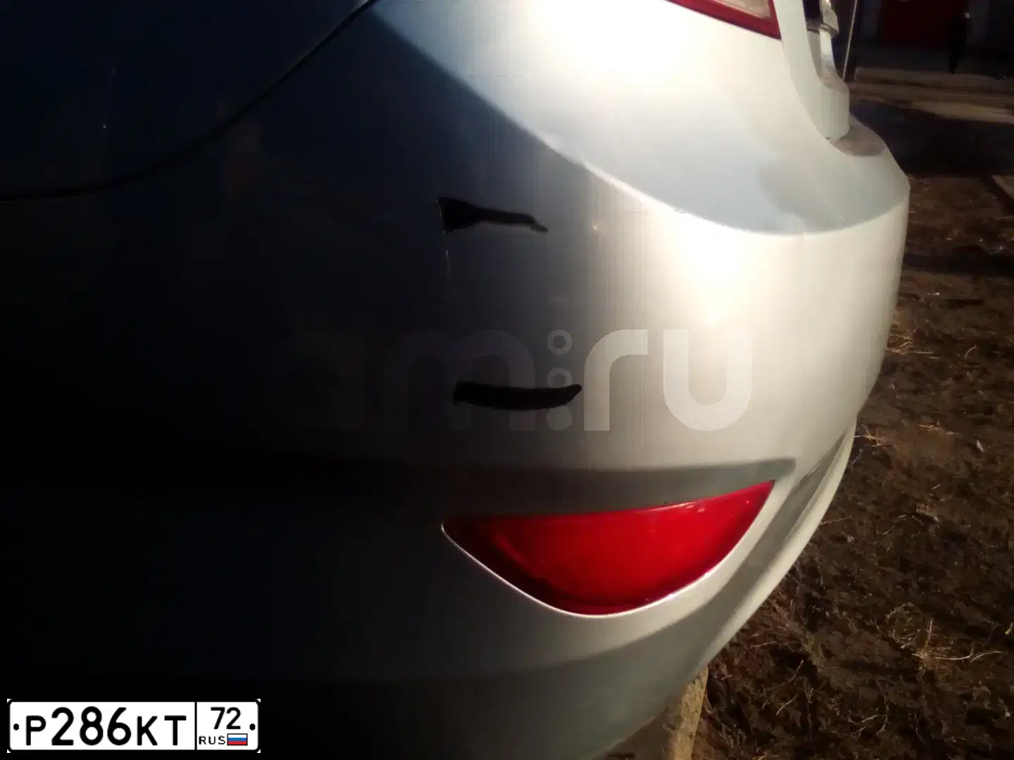 Фото автомобиля HYUNDAI SOLARIS, 2011 — госномер Р286КТ72. Цвет: СЕРО-ГОЛУБОЙ