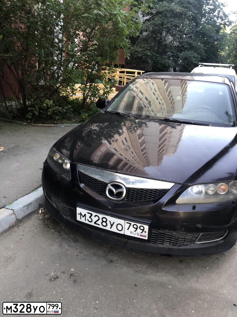 Фото автомобиля MAZDA 6, 2007 — госномер В509ХТ177. Цвет: ТЕМНО-ВИШНЕВЫЙ