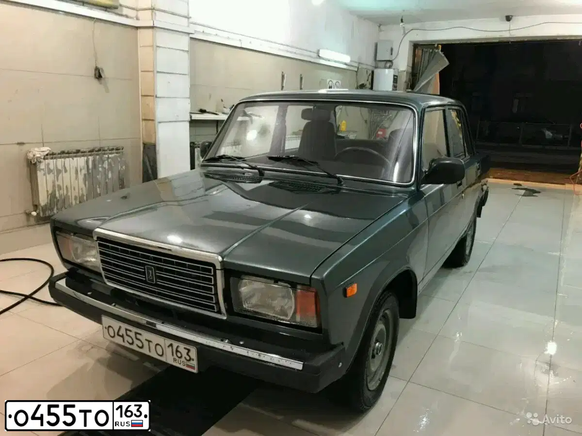 Фото автомобиля LADA 2107, 2011 — госномер О455ТО163. Цвет: СЕРО-СИНЕ-ЗЕЛЕНЫЙ