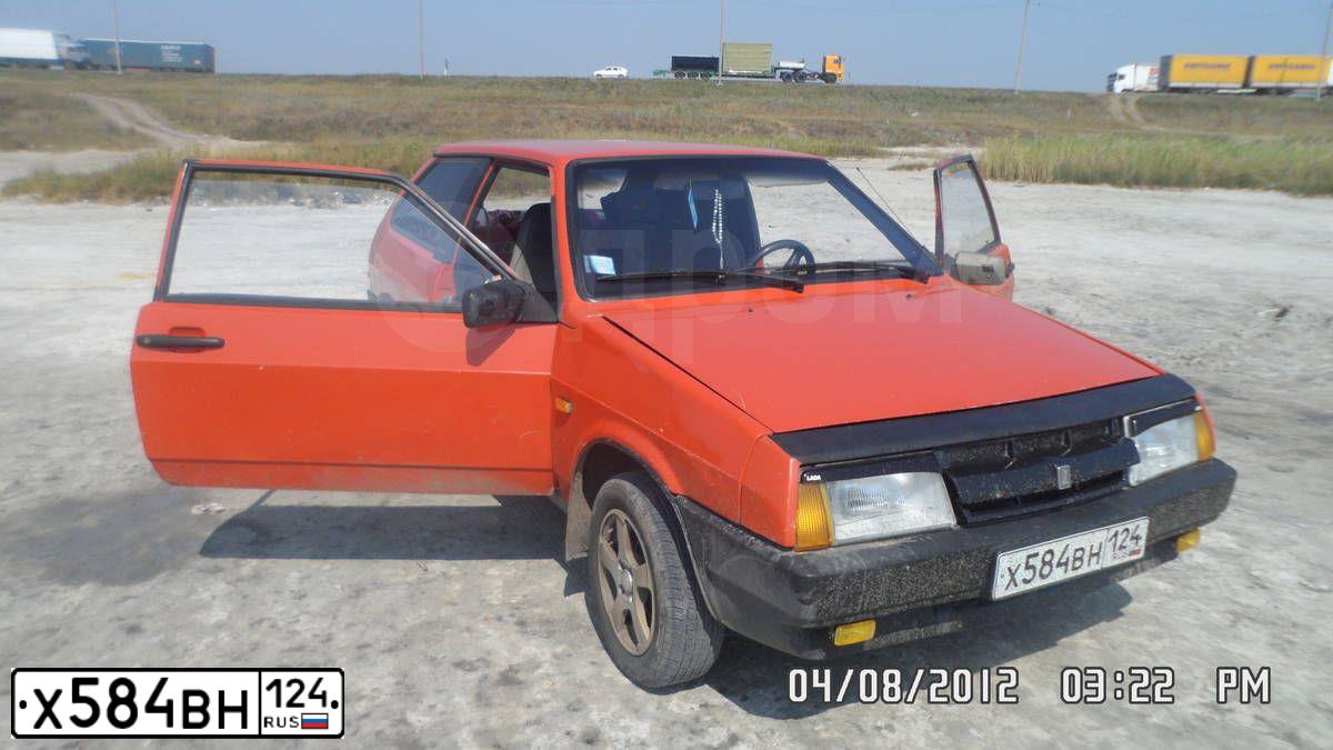 Фото автомобиля LADA 2108, 1986 — госномер С694ТХ124. Цвет: Красный