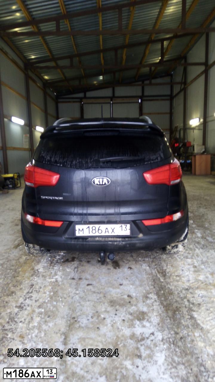 Фото автомобиля KIA SPORTAGE, 2014 — госномер Х692НР152. Цвет: ЧЕРНЫЙ ПЕРЛАМУТРОВЫЙ