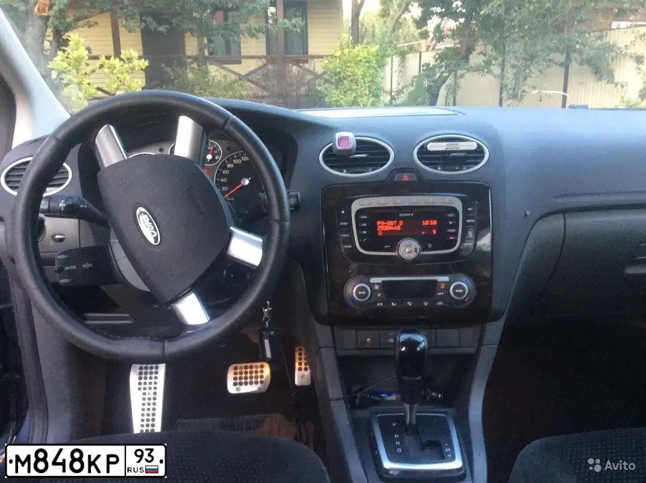 Фото автомобиля FORD FOCUS, 2007 — госномер М848КР93. Цвет: ТЕМНО-СЕРЫЙ