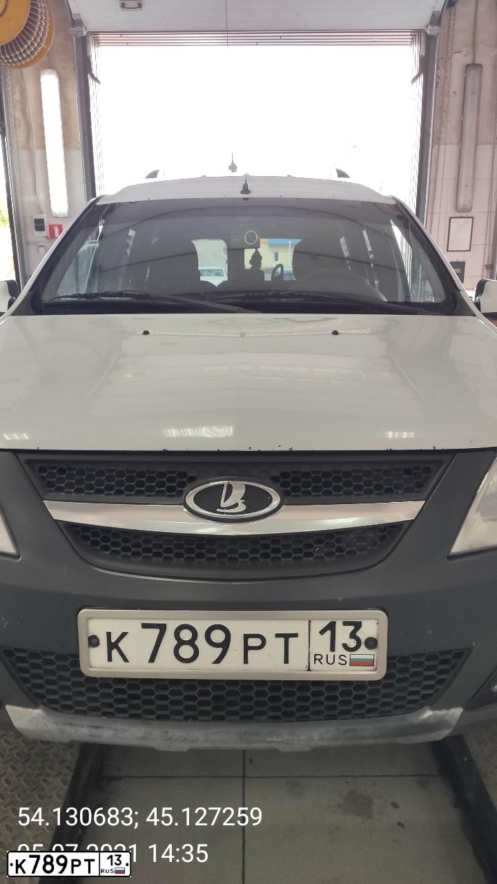 Фото автомобиля LADA LARGUS, 2017 — госномер М291НЕ13. Цвет: Белый