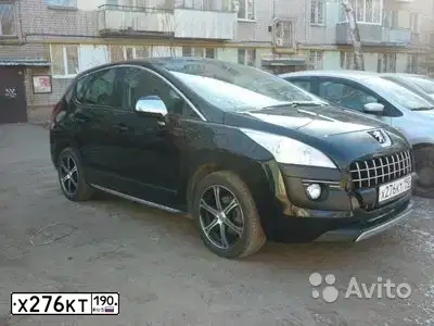 Фото автомобиля PEUGEOT 3008, 2010 — госномер Т412НО76. Цвет: ЧЕРНЫЙ