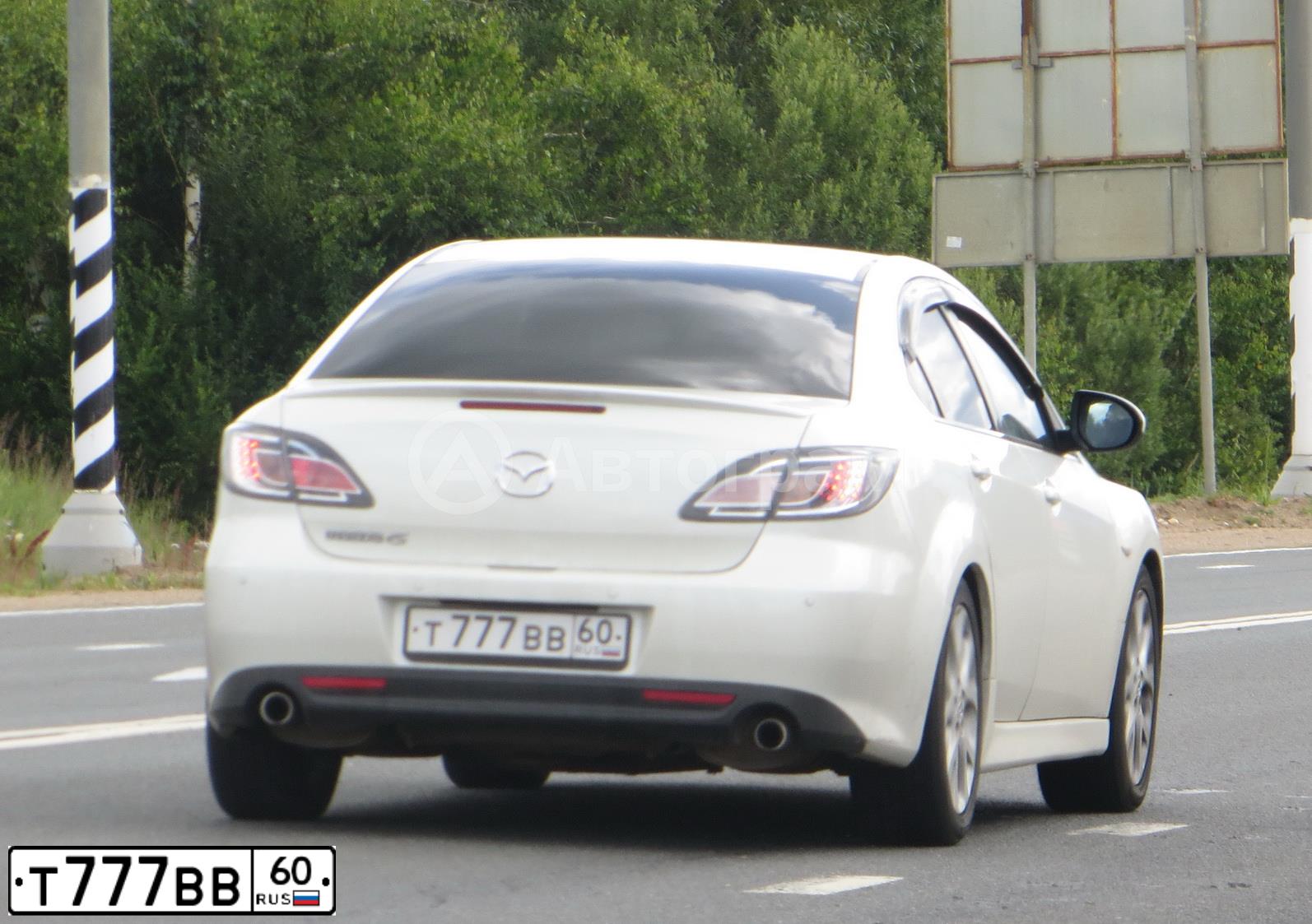 Фото автомобиля MAZDA 6, 2008 — госномер М010ЕЕ199. Цвет: Белый