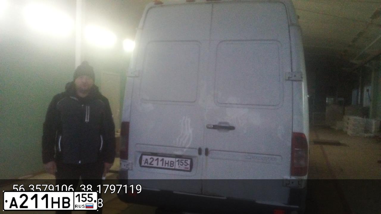 Фото автомобиля DODGE SPRINTER, 2003 — госномер А211НВ155. Цвет: Белый