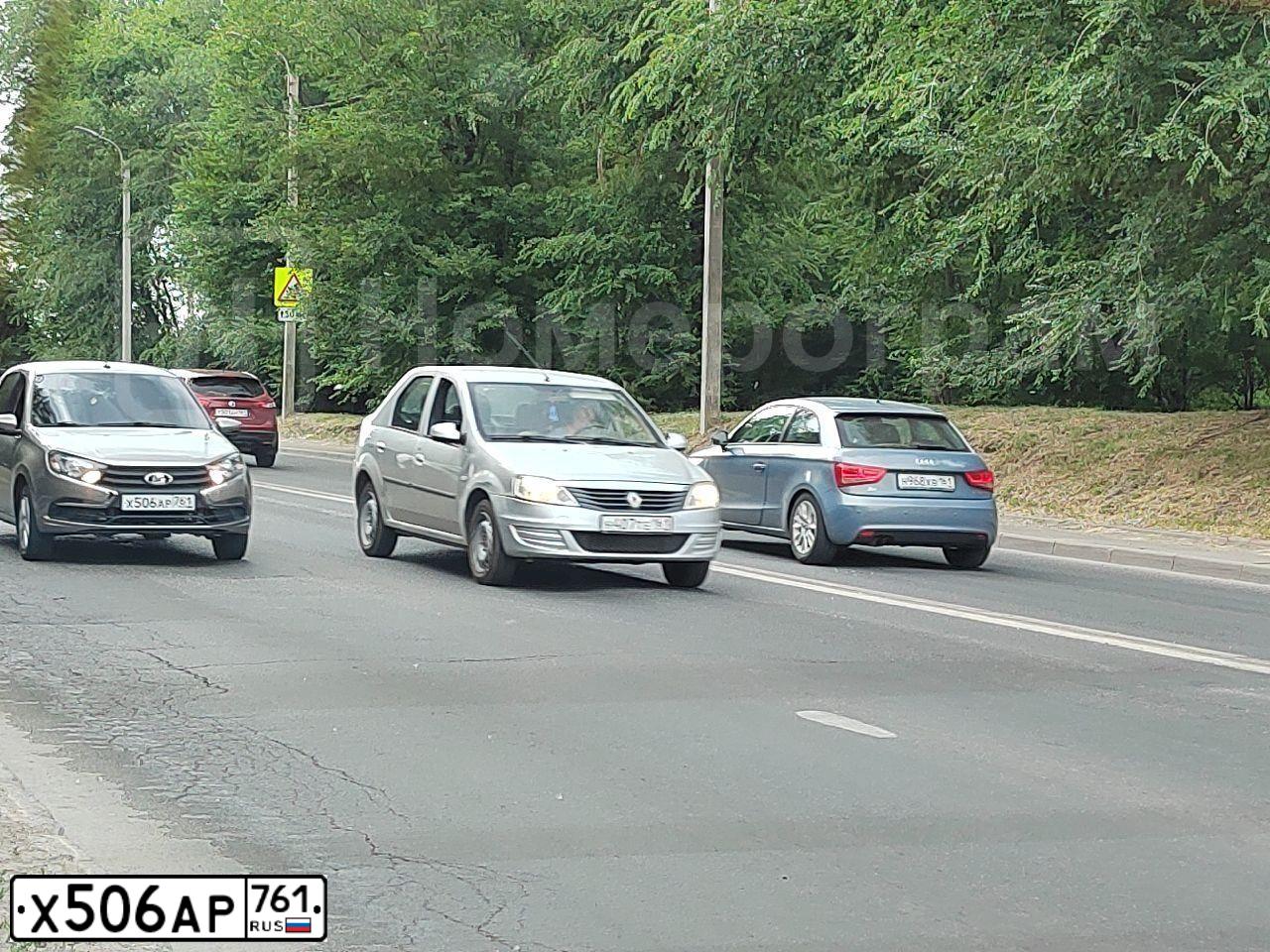 Фото автомобиля LADA 2190 GRANTA, 2020 — госномер Х506АР761. Цвет: СЕРЫЙ