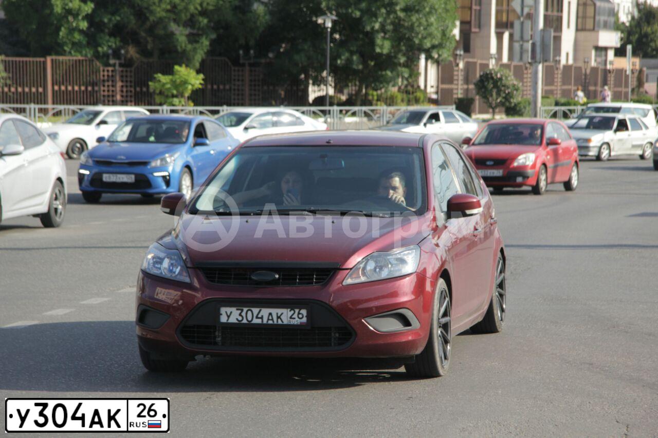 Фото автомобиля FORD FOCUS, 2008 — госномер У304АК26